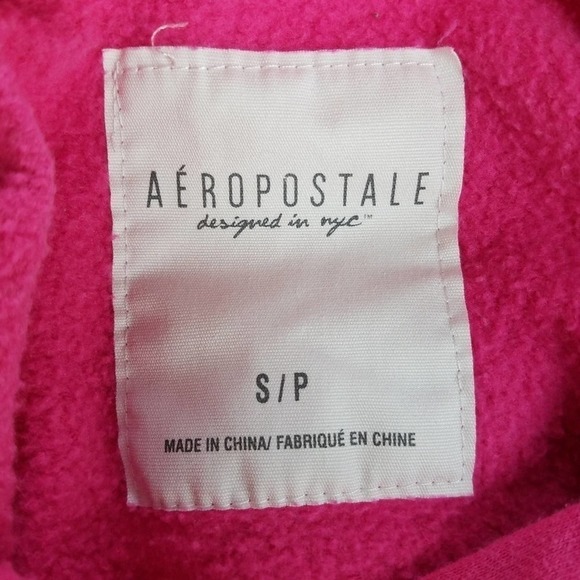 Y2K Hoodie Aéropostale Pink Pullover Hoodie - Picture 7 of 8